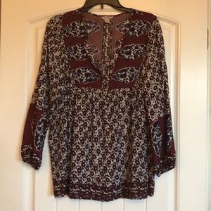 Lucky brand boho top XL